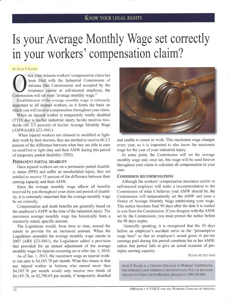 99 report Adam Palmer Article AZ Lawyer